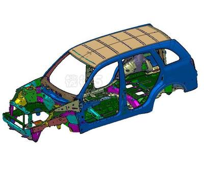 SUV車身總成結(jié)構(gòu)